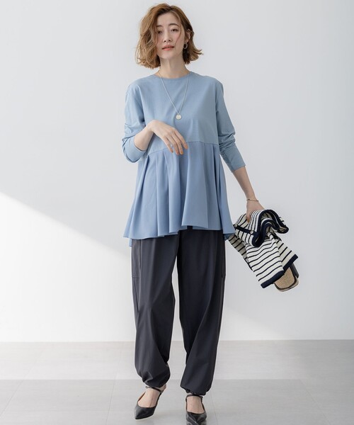 23区 S(ニジュウサンクチイサイサイズ)の「【撥水加工/洗える】ナイロン2WAYストレッチ パラシュート パンツ(その他パンツ・レディース・グレー系/ブラウン系/ベージュ系・30/32/34)」の14枚目の写真
