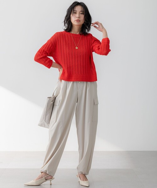 23区 S(ニジュウサンクチイサイサイズ)の「【撥水加工/洗える】ナイロン2WAYストレッチ パラシュート パンツ(その他パンツ・レディース・グレー系/ブラウン系/ベージュ系・30/32/34)」の17枚目の写真