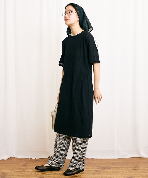 fig Ｌondon（フィグロンドン）の「●silhouette　pants（その他パンツ・レディース・チェック/ブラック・FREE）」の13枚目の写真