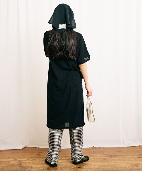 fig Ｌondon（フィグロンドン）の「●silhouette　pants（その他パンツ・レディース・チェック/ブラック・FREE）」の14枚目の写真