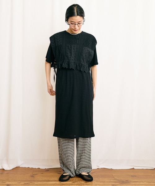 フィグロンドン ドットパンツ 黒 fig London（フィグロンドン）の「○DOT PT（その他パンツ