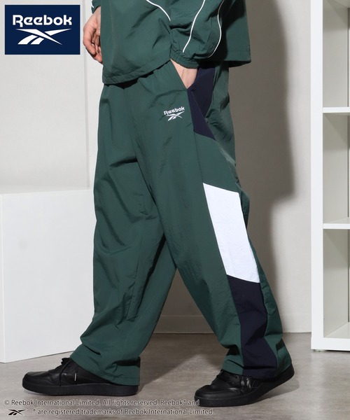 Reebok（リーボック）の「【Reebok/リーボック】別注 裏メッシュ ナイロントラックパンツ（その他パンツ・メンズ・グレイッシュベージュ/ブラック/サックスブルー/グリーン・M/LL/L）」の4枚目の写真