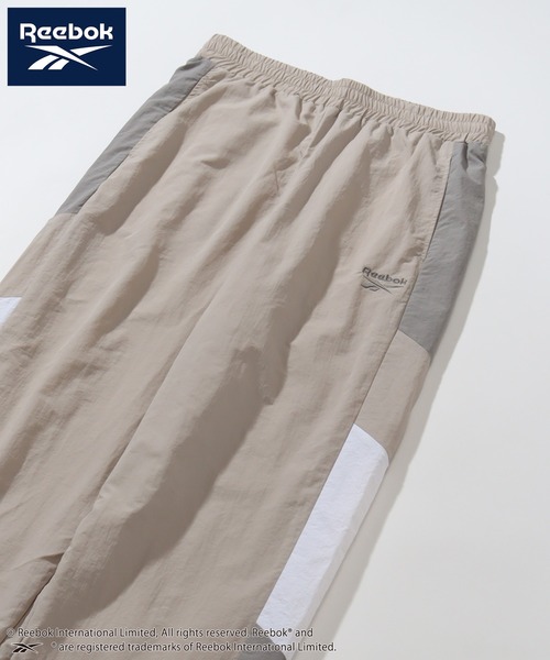 Reebok（リーボック）の「【Reebok/リーボック】別注 裏メッシュ ナイロントラックパンツ（その他パンツ・メンズ・グレイッシュベージュ/ブラック/サックスブルー/グリーン・M/LL/L）」の6枚目の写真
