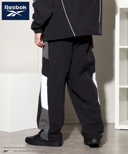 Reebok（リーボック）の「【Reebok/リーボック】別注 裏メッシュ ナイロントラックパンツ（その他パンツ・メンズ・グレイッシュベージュ/ブラック/サックスブルー/グリーン・M/LL/L）」の12枚目の写真