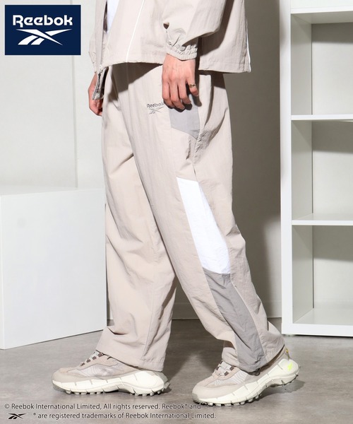 Reebok（リーボック）の「【Reebok/リーボック】別注 裏メッシュ ナイロントラックパンツ（その他パンツ・メンズ・グレイッシュベージュ/ブラック/サックスブルー/グリーン・M/LL/L）」の17枚目の写真