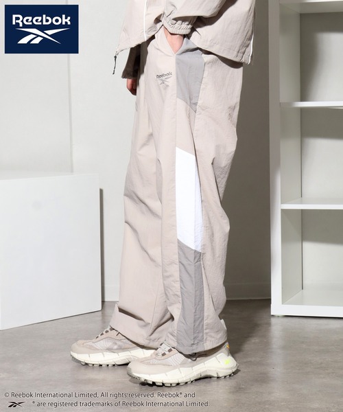 Reebok（リーボック）の「【Reebok/リーボック】別注 裏メッシュ ナイロントラックパンツ（その他パンツ・メンズ・グレイッシュベージュ/ブラック/サックスブルー/グリーン・M/LL/L）」の18枚目の写真