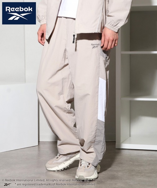 Reebok（リーボック）の「【Reebok/リーボック】別注 裏メッシュ ナイロントラックパンツ（その他パンツ・メンズ・グレイッシュベージュ/ブラック/サックスブルー/グリーン・M/LL/L）」の16枚目の写真