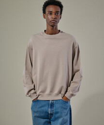 handvaerk | コットン クルーネック長袖Tシャツ MEN