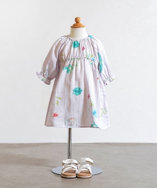 NAOMI ITO（ナオミイトウ）の「【NAOMI ITO(ナオミイトウ)】 サックワンピース 80・90・100・110cm（ワンピース・キッズ・ライトブルー/ピンク・80ｃｍ/90cm/100cm/110cm）」の2枚目の写真