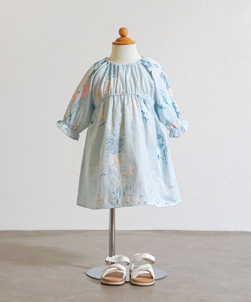 NAOMI ITO（ナオミイトウ）の「【NAOMI ITO(ナオミイトウ)】 サックワンピース 80・90・100・110cm（ワンピース・キッズ・ライトブルー/ピンク・80ｃｍ/90cm/100cm/110cm）」の5枚目の写真