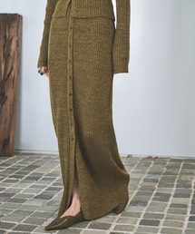 AIC.（エーアイシー）の「メランジニットロングスカート（スカート）」