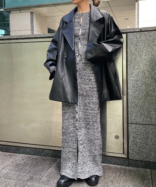 AIC.（エーアイシー）の「メランジニットロングスカート（スカート・レディース・イエロー/グレー/ブルー・MEDIUM/MT）」の18枚目の写真