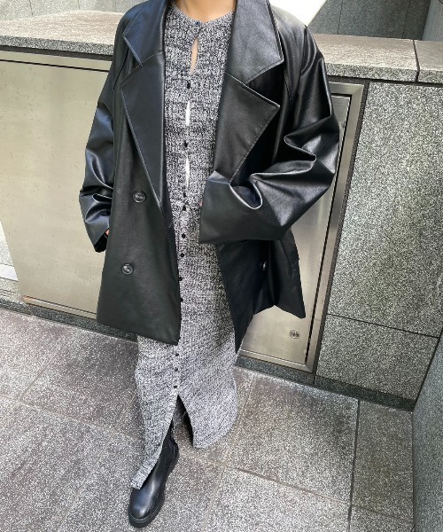 AIC.（エーアイシー）の「メランジニットロングスカート（スカート・レディース・イエロー/グレー/ブルー・MEDIUM/MT）」の19枚目の写真