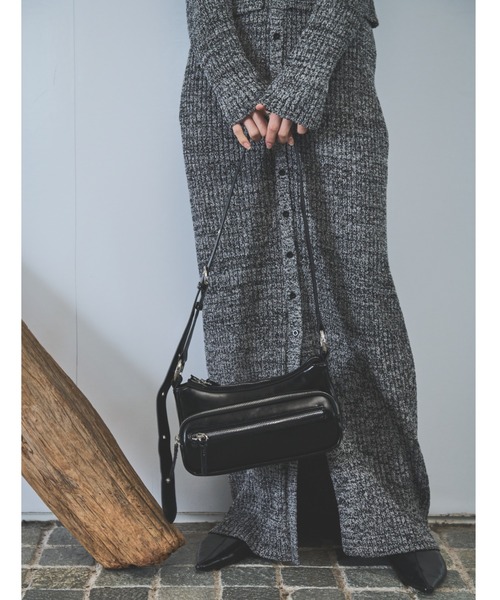 AIC.（エーアイシー）の「メランジニットロングスカート（スカート・レディース・イエロー/グレー/ブルー・MEDIUM/MT）」の5枚目の写真