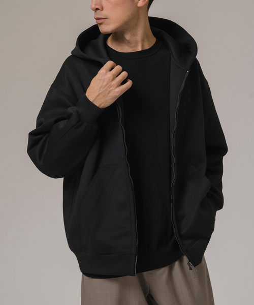 EDIFICE（エディフィス）の「ダブルニット ジップアップパーカー（パーカー・メンズ・ブラウン/グレー/ブラック・LARGE/MEDIUM）」の6枚目の写真