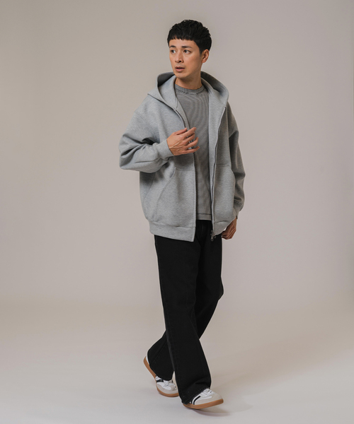 EDIFICE（エディフィス）の「ダブルニット ジップアップパーカー（パーカー・メンズ・ブラウン/グレー/ブラック・LARGE/MEDIUM）」の12枚目の写真