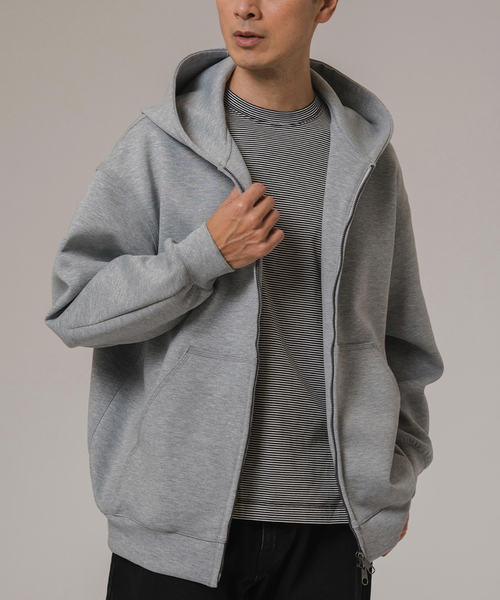 EDIFICE（エディフィス）の「ダブルニット ジップアップパーカー（パーカー・メンズ・ブラウン/グレー/ブラック・LARGE/MEDIUM）」の13枚目の写真