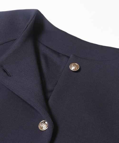 coca(coca)(コカ)の「バウンススウェットクロップド金ボタンジャケット(ブルゾン・レディース・ブラック/ネイビー・M/L)」の18枚目の写真