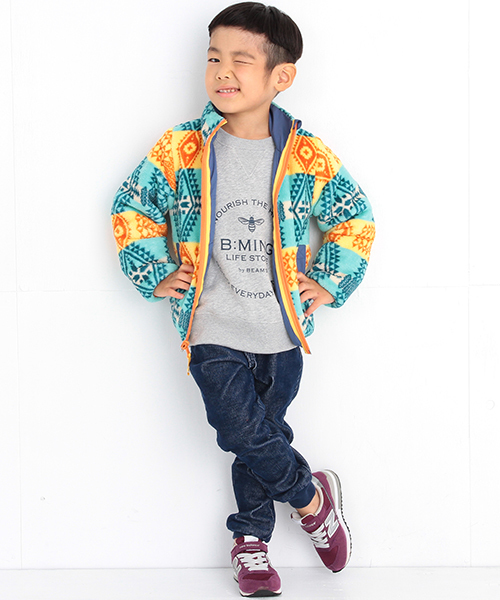 B:MING by BEAMS(ビーミングバイビームス)の「ビーミング by ビームス / リバーシブルブルゾン(ブルゾン・キッズ・ブラック/ブルー・100/110/120/130/140/90)」の14枚目の写真