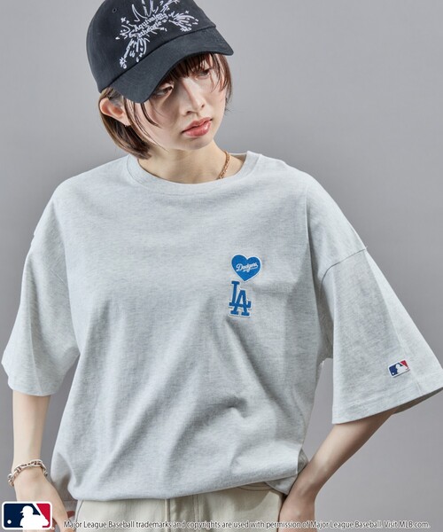 MLB  刺繍ロゴ　ベースボールシャツ セール】【PEANUT×MLB】ピーナッツ×メジャーリーグベースボール