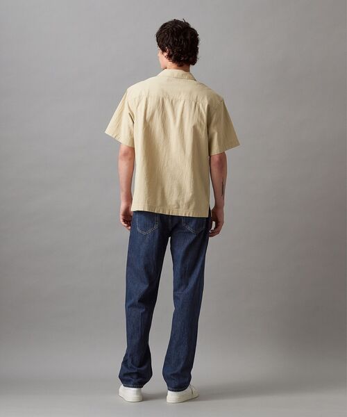 Calvin Klein（カルバン・クライン）の「テクスチャーコットン ショートスリーブ シャツ（シャツ/ブラウス・メンズ・ベージュ・S/XL/M/L）」の5枚目の写真