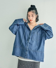 LEPSIM | デニムボタンフーディー　289446(シャツ/ブラウス)