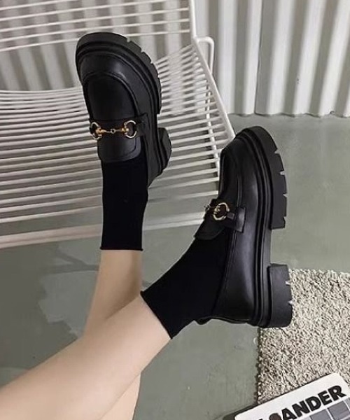 LADY LIKE(レディライク)の「厚底ビットモカシン(ローファー・レディース・ブラック・24.5cm/24.0cm/23.5cm)」の4枚目の写真
