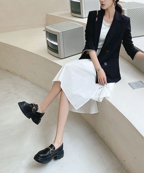 LADY LIKE(レディライク)の「厚底ビットモカシン(ローファー・レディース・ブラック・24.5cm/24.0cm/23.5cm)」の11枚目の写真