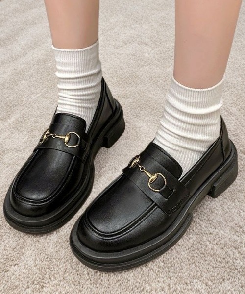 LADY LIKE(レディライク)の「厚底ビットモカシン(ローファー・レディース・ブラック・24.5cm/24.0cm/23.5cm)」の13枚目の写真
