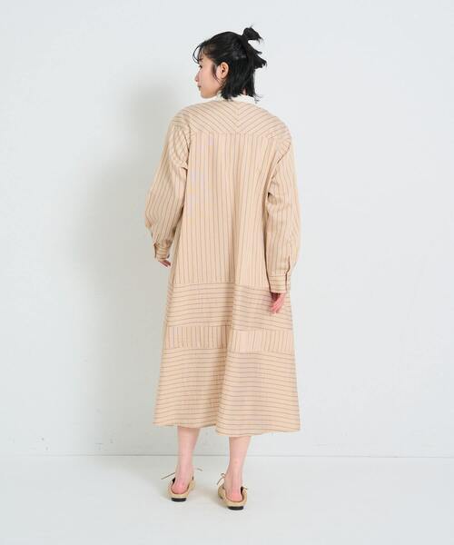 conges payes ADIEU TRISTESSE（コンジェ ペイエ アデュートリステス）の「ストライプパッチワークワンピース（ワンピース・レディース・グリーン系その他/オレンジ系その他・38）」の11枚目の写真