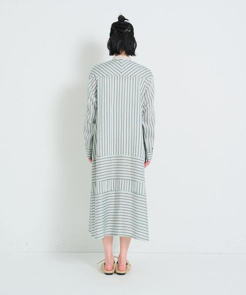 conges payes ADIEU TRISTESSE（コンジェ ペイエ アデュートリステス）の「ストライプパッチワークワンピース（ワンピース・レディース・グリーン系その他/オレンジ系その他・38）」の21枚目の写真