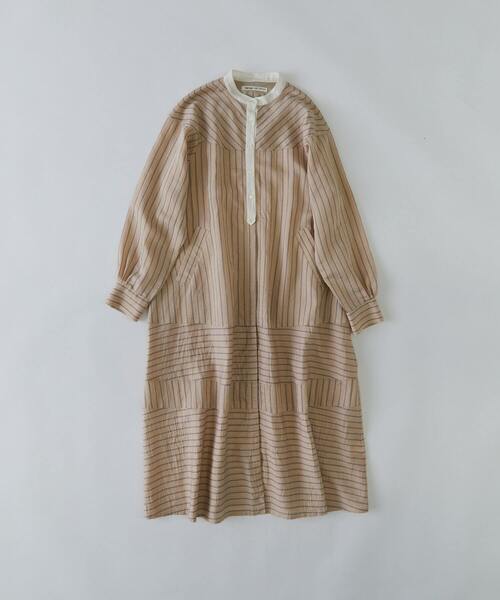 conges payes ADIEU TRISTESSE（コンジェ ペイエ アデュートリステス）の「ストライプパッチワークワンピース（ワンピース・レディース・グリーン系その他/オレンジ系その他・38）」の3枚目の写真