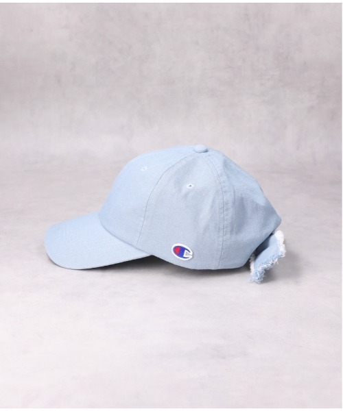 Champion（チャンピオン）の「Champion(チャンピオン)【レディース】フリンジリボンキャップ（キャップ・レディース・ブラック/ライトインディゴブルー/キナリ・フリー）」の5枚目の写真