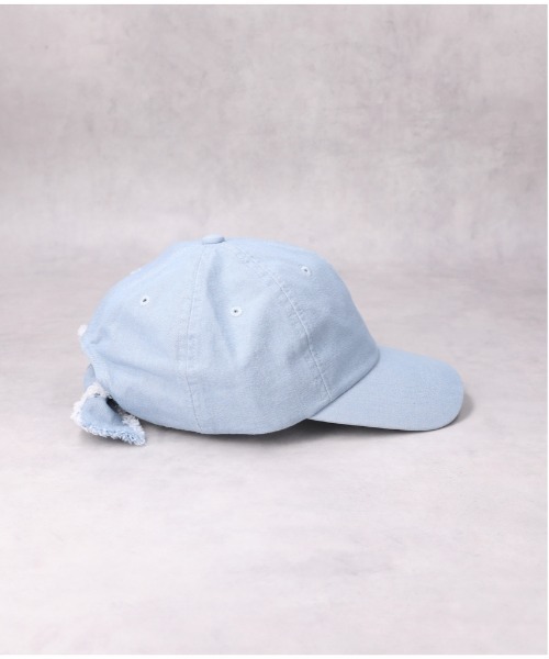 Champion（チャンピオン）の「Champion(チャンピオン)【レディース】フリンジリボンキャップ（キャップ・レディース・ブラック/ライトインディゴブルー/キナリ・フリー）」の8枚目の写真