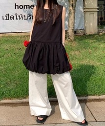 バルーンスカートタンクワンピース