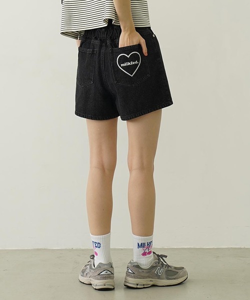 BEP HEART DENIM ショーツ MOUSSY | BEP HEART DENIM ショーツ (ショートパンツ ) |SHEL