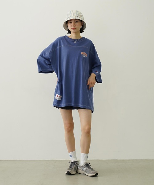 MILKFED.（ミルクフェド）の「COOPER HEART DENIM SHORT PANTS（デニムパンツ・レディース・ライトインディゴブルー/ブラック・M/S）」の14枚目の写真