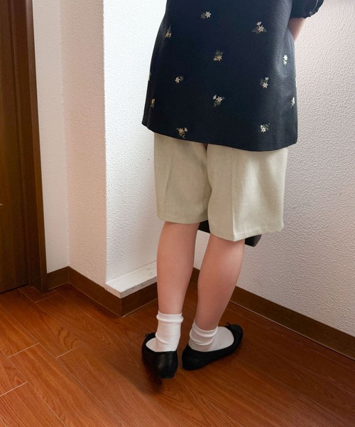 URBAN RESEARCH DOORS（アーバンリサーチドアーズ）の「『セットアップ対応』 ワンタックハーフパンツ（その他パンツ・レディース・ナチュラル/グレー・MEDIUM）」の7枚目の写真