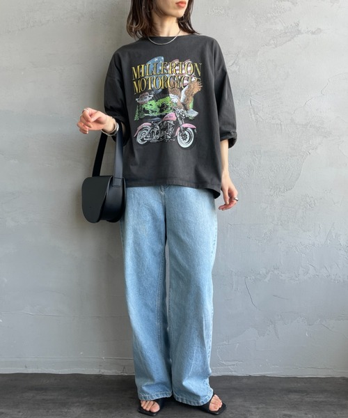 tシャツ 「MICA＆DEAL/マイカアンドディール」 MICA×GOOD ROCK SPEED MILLERTON ロックプリントTシャツ レディー MICA&DEAL tシャツ 「MICA＆DEAL/マイカアンドディール」 MICA