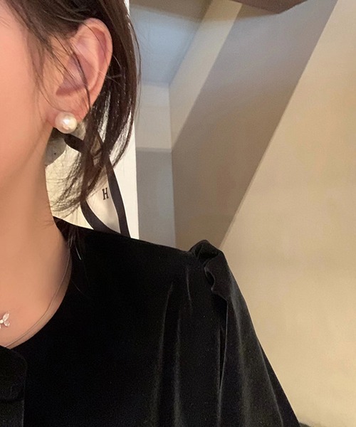 blackdia ocean(ブラックダイヤオーシャン)の「blackdia ocean ワンパールピアス/イヤリング(ピアス(両耳用)・レディース・ゴールド/ゴールド系その他・#10/#12/#8)」の5枚目の写真