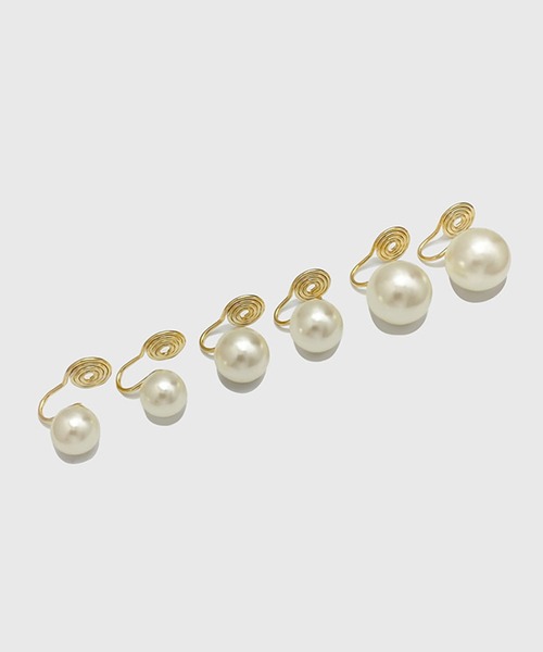 blackdia ocean(ブラックダイヤオーシャン)の「blackdia ocean ワンパールピアス/イヤリング(ピアス(両耳用)・レディース・ゴールド/ゴールド系その他・#10/#12/#8)」の7枚目の写真