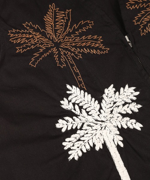 NOMA t.d.(ノーマティーディー)の「Palm Tree Hand Embroidery Vest(ベスト・メンズ・インディゴブルー/ブラック・3)」の5枚目の写真