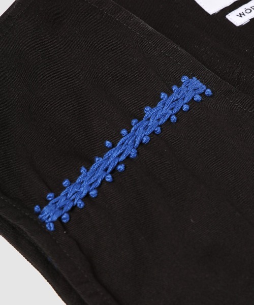 NOMA t.d.(ノーマティーディー)の「Palm Tree Hand Embroidery Vest(ベスト・メンズ・インディゴブルー/ブラック・3)」の6枚目の写真