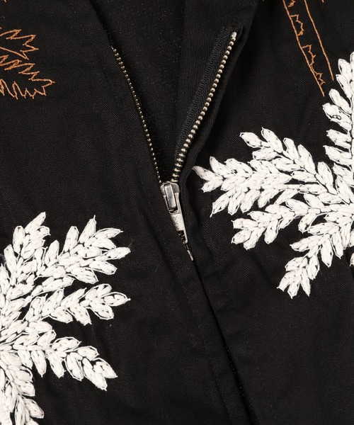 NOMA t.d.(ノーマティーディー)の「Palm Tree Hand Embroidery Vest(ベスト・メンズ・インディゴブルー/ブラック・3)」の7枚目の写真