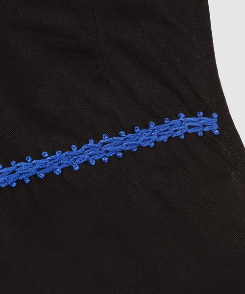 NOMA t.d.(ノーマティーディー)の「Palm Tree Hand Embroidery Vest(ベスト・メンズ・インディゴブルー/ブラック・3)」の8枚目の写真