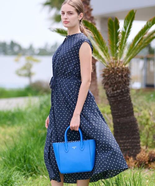 DRESSTERIOR（ドレステリア）の「【ポケットあり/後ろウエストゴム】ドットプリントフレンチスリーブワンピ（ワンピース・レディース・ネイビー系/グリーン系その他2・34/36/38）」の17枚目の写真