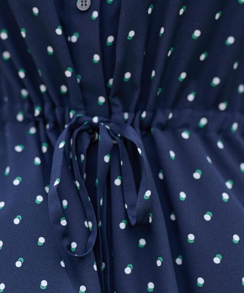 DRESSTERIOR（ドレステリア）の「【ポケットあり/後ろウエストゴム】ドットプリントフレンチスリーブワンピ（ワンピース・レディース・ネイビー系/グリーン系その他2・34/36/38）」の20枚目の写真