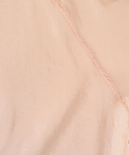 FREAK'S STORE(フリークスストア)の「限定展開 オーガンジー×カットソー 重ね ラグラン 半袖 Tシャツ(Tシャツ/カットソー・レディース・ブラック/ブルーグレー/オフホワイト/ナチュラル/ベージュ/ネイビー/コーラルピンク/ライトグリーン/ピンク・フリ-)」の16枚目の写真