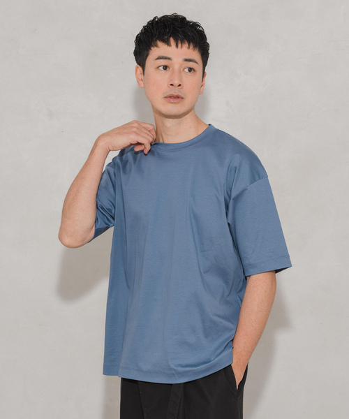 〔 TALLサイズ 〕 アルビ二スタスムース Tシャツ アルビニスタスムース クルーネック Tシャツ（Tシャツ