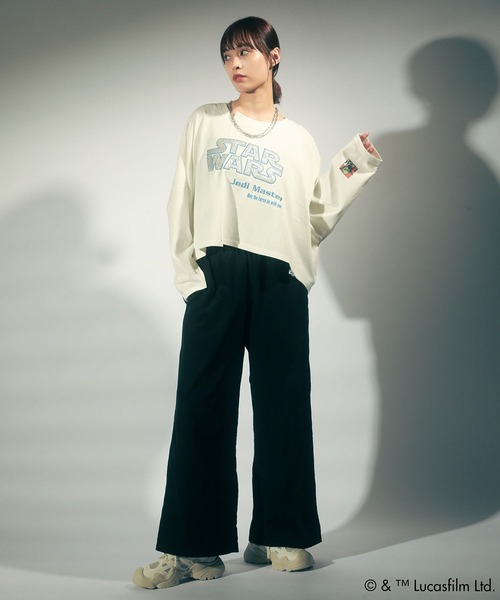 STAR WARS(スターウォーズ)の「STAR WARS/ロゴテープラインパンツ(その他パンツ・レディース・ブラック/ベージュ・FREE)」の6枚目の写真